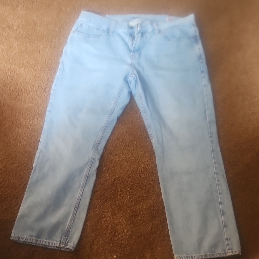 Old Navy Blue Straight Jeans Classic Denim